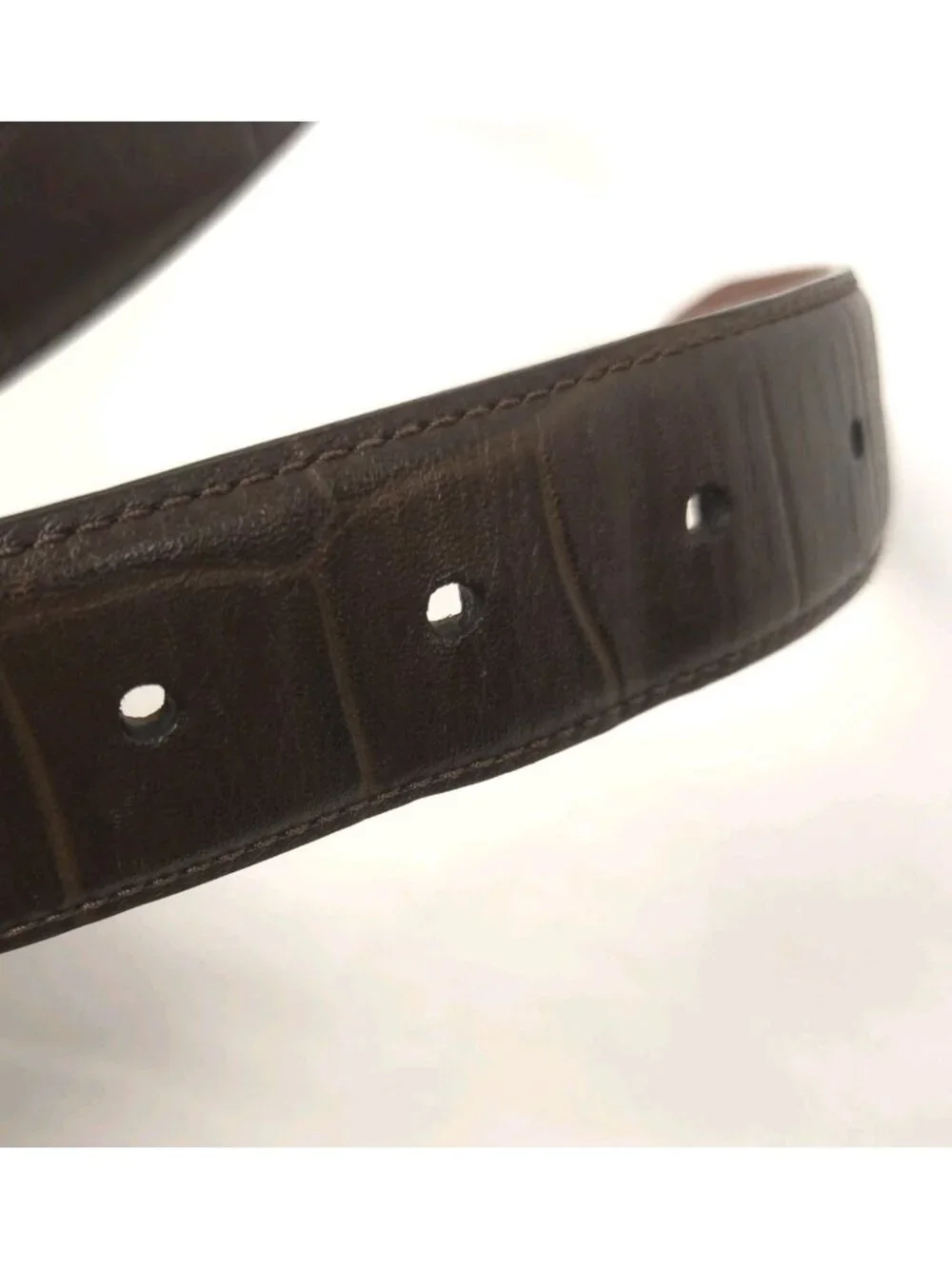 Cole Haan 32mm (1¼”) Men’s Reversible Feather Edge Leather Belt Black/Brown 38